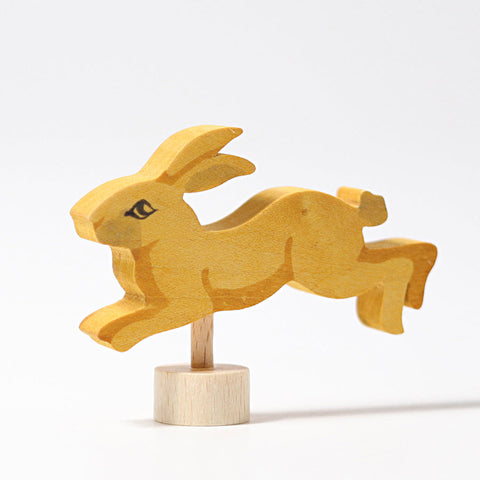 Grimms Birthday and Advent Ring Decoration - Running Rabbit, Dragonfly Toys 