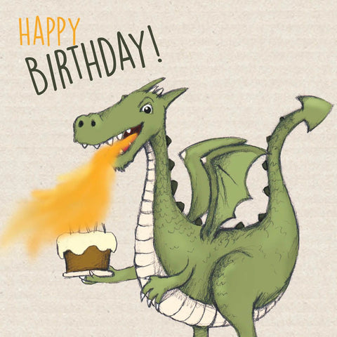 Greeting Card - Dragon Birthday, Dragonfly Toys 