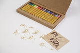 Apiscor Wax Stick Crayons 16 Piece, Dragonfly Toys