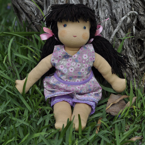 Steiner Girl Doll - Black Hair with Fringe - Clara
