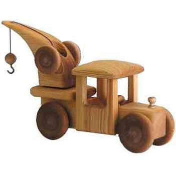 big crane truck, debresk, wooden toy, made in sweden, dragonfly toys