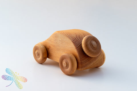small car, debresk, wooden toy, made in sweden, dragonfly toys