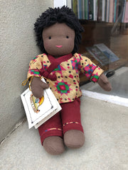 Large Steiner Doll- Afro boy - Liam
