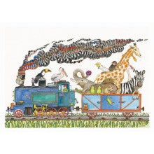 Greeting Card - Jenny Laidlaw - Animal train