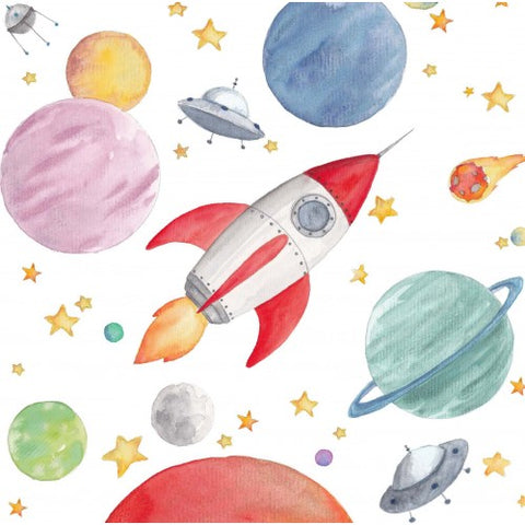 Rocket Greeting Card- By Susannah Kay