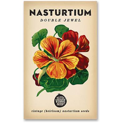 Heirloom Flower Seeds -Nasturtium Double Jewel