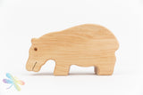 Hippopotamus Wooden Pencil Holder by Drei Blatter