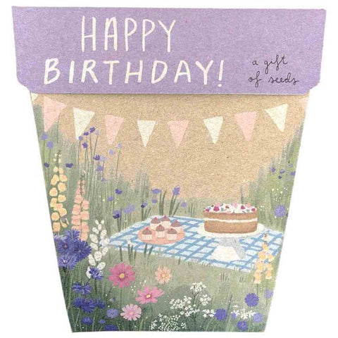 Happy Birthday Picnic Seeds by Sow n Sow, Dragonfly Toys