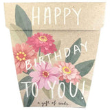 Happy Birthday Zinnia Seeds by Sow n Sow, Dragonfly Toys