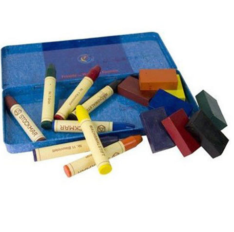 Stockmar wax crayons combination set of 8 stick and 8 block crayons